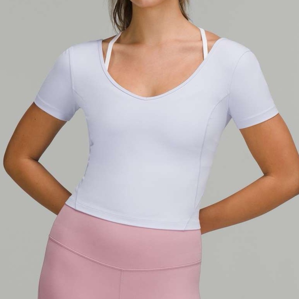 Lululemon Align short sleeve T-shirt pastel blue size 4